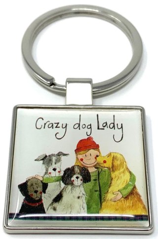 Brelok do kluczy K29 Crazy Dog Lady Psiara