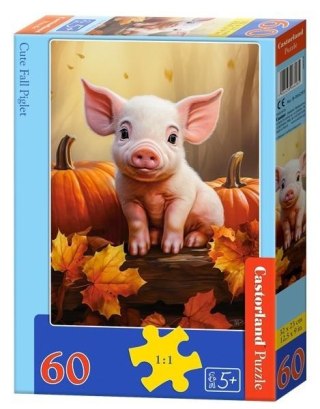 Puzzle 60 Cute Fall Piglet CASTOR