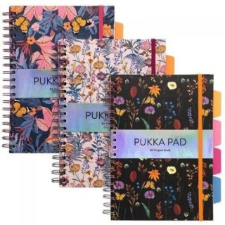 Project Book Bloom B5/100K linia mix (3szt) PUKKA