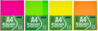 Okładka A4 Neon Line nieregulowana (5szt) ASTRA