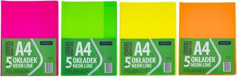 Okładka A4 Neon Line nieregulowana (5szt) ASTRA