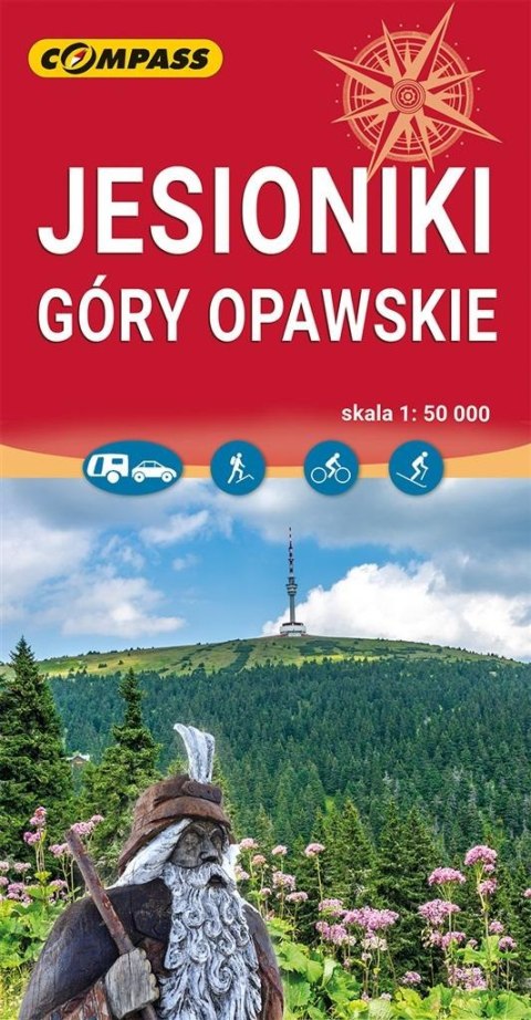 Mapa - Jesioniki, Góry Opawskie 1:50 000