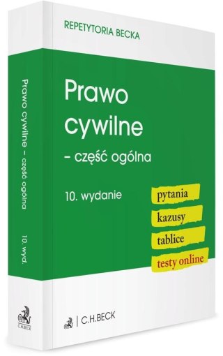 Prawo cywilne - część ogólna. Pytania. Kazusy w.10