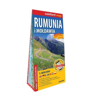 Comfort! map Rumunia i Mołdawia 1:800 000