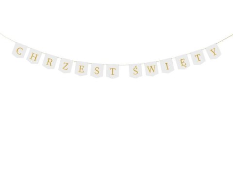 Baner Chrzest Święty biały 2m