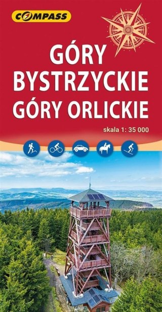 Mapa - Góry Bystrzyckie, Góry Orlickie 1:35 000