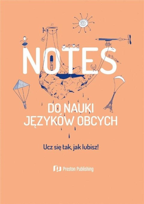 Notes do nauki języków obcych brzoskiwniowy