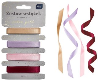 Zestaw wstążek 4x2m Satin Gold