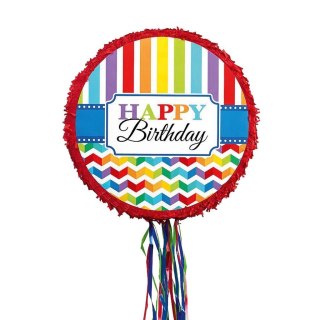 Piniata Birthday Brights papier / plastik 45x45x8,