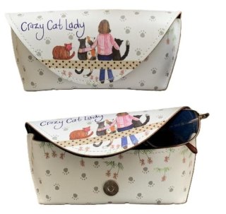 Etui na okulary GL09 Crazy Cat Lady Kociara