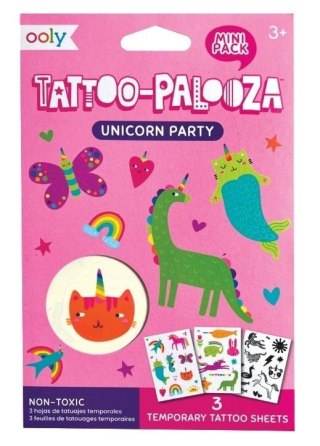 Tatuaże zmywalne mini Tattoo Palooza - Jednorożec