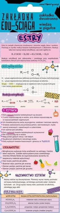 Zakładka edu-ściąga. Estry