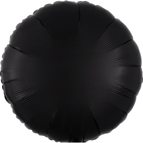 Balon foliowy Lustre Black okrągły 43cm