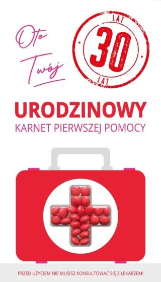 Karnet urodziny 30