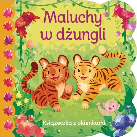 Książeczka z okienkami. Maluchy w dżungli