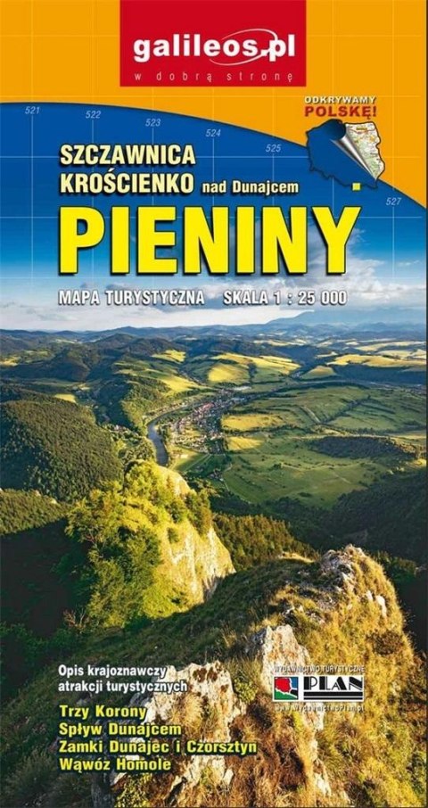 Mapa tur. - Pieniny, Szczawnica, Krościenko w.2023