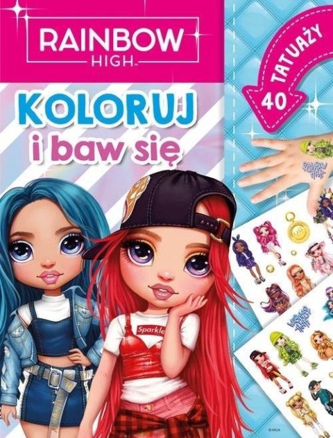 Rainbow High. Koloruj i baw się. 40 tatuaży