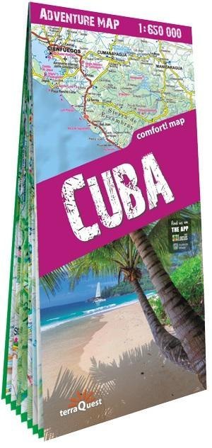 Adventure map Cuba 1:650 000 lam w.2024