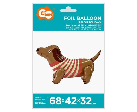 Balon foliowy Jamnik 68x42x32cm