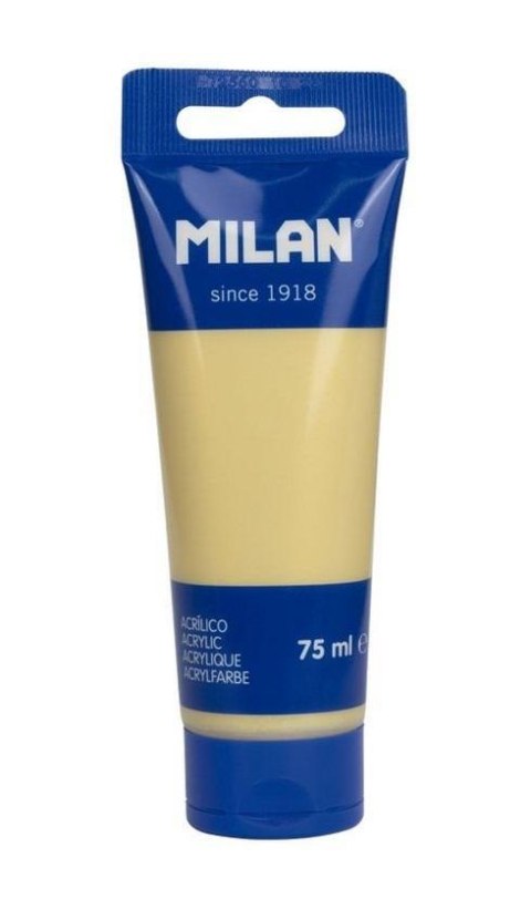 Farba akrylowa w tubce 75ml złota MILAN