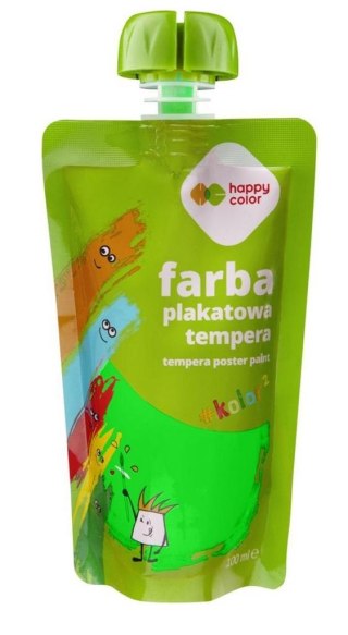 Farba tempera 100ml neon zielona HAPPY COLOR