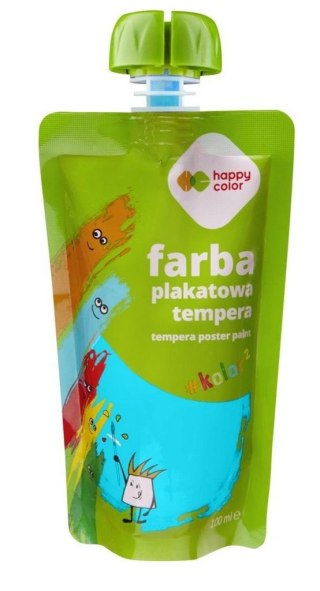 Farba tempera 100ml turkusowa HAPPY COLOR