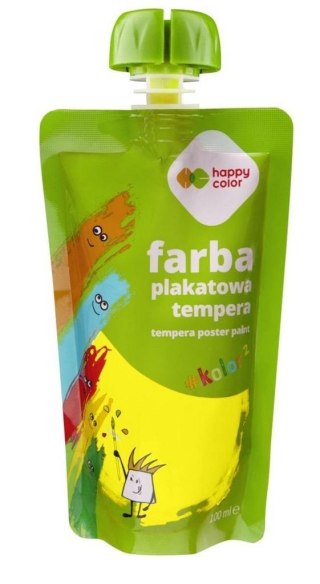 Farba tempera 100ml żółta HAPPY COLOR