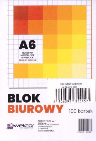 Blok biurowy A4/100K kratka (5szt)