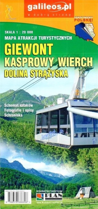 Mapa - Giewont, Kasprowy Wierch.. 1:20 000 w.2024