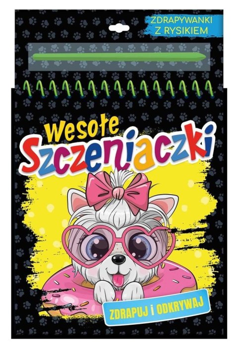 Kolorowanka wesołe szczeniaczki