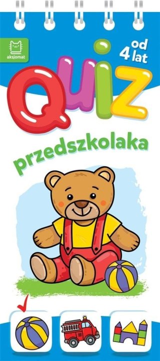 Quiz przedszkolaka z misiem od 4 lat