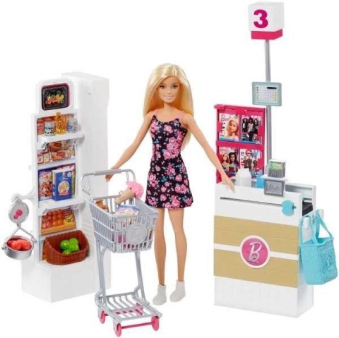 Barbie Supermarket z lalką FRP01