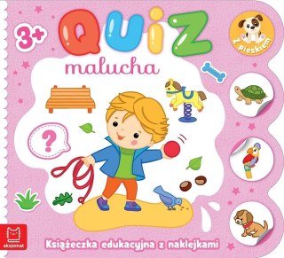 Quiz malucha. Książeczka edukacyjna z naklejkami..