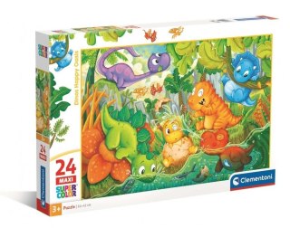 Puzzle 24 Maxi Super Kolor Dinos Happy Oasis