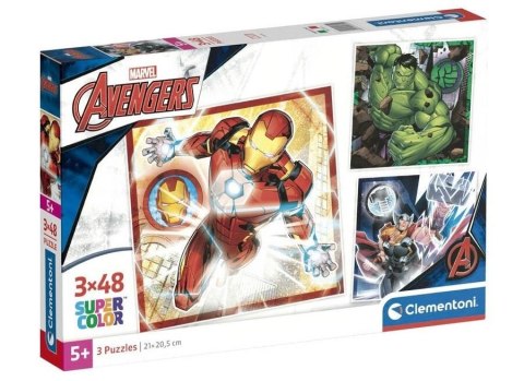 Puzzle 3x48 Super Kolor The Avengers