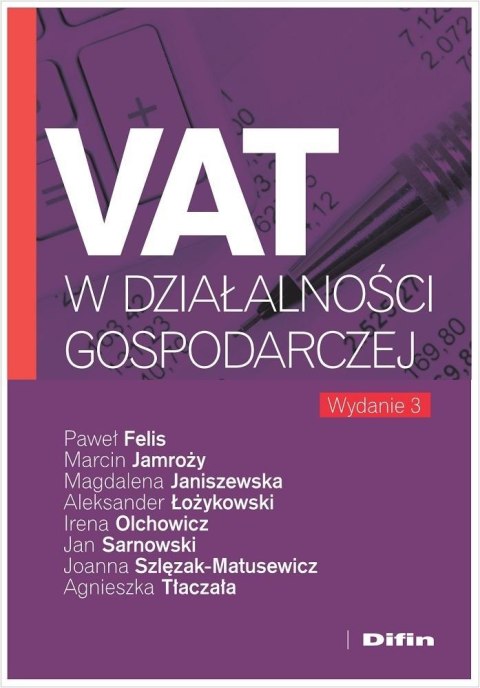 VAT w działalności gospodarczej w.3