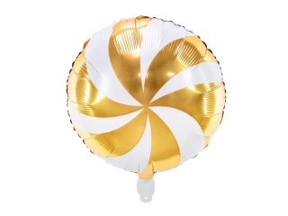 Balon foliowy Cukierek 35cm złoty