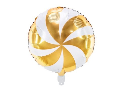 Balon foliowy Cukierek 35cm złoty