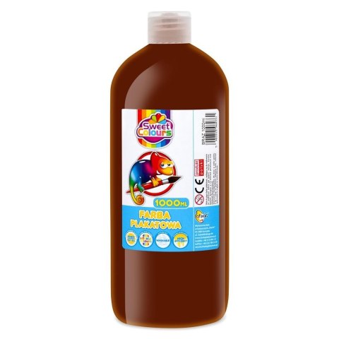 Farba plakatowa brązowa 1000ml