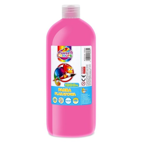 Farba plakatowa różowa 1000ml