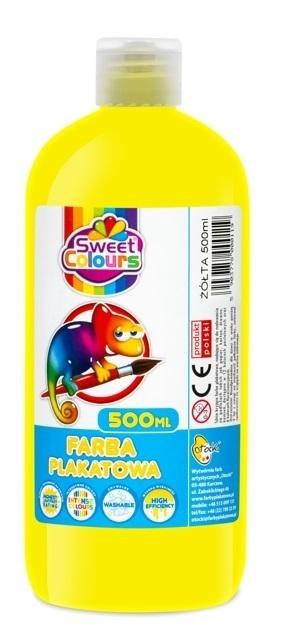 Farba plakatowa żółta 500ml