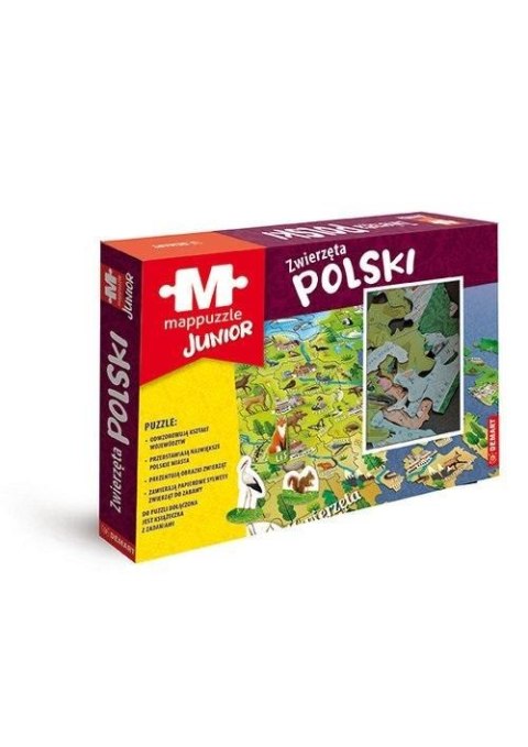 Mappuzzle Junior - Zwierzęta Polski