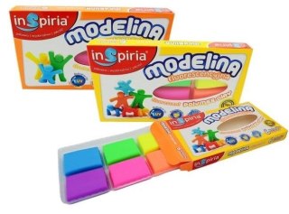 Modelina fluo 6 kolorów