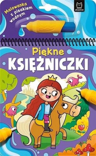 Malowanka z pisakiem wodnym. Piękne księżniczki