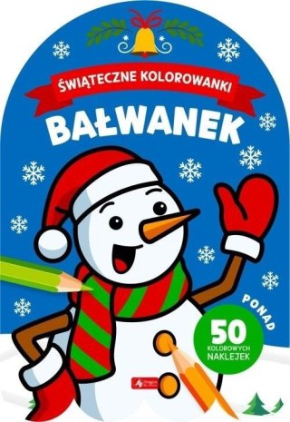 Bałwanek. Świąteczne kolorowanki