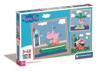 Puzzle 3x48 Super Kolor Peppa Pig