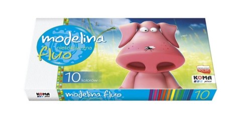 Modelina fluo 10 kolorów