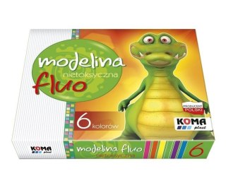 Modelina fluo 6 kolorów