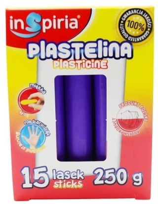 Plastelina fioletowa 15 lasek 250g