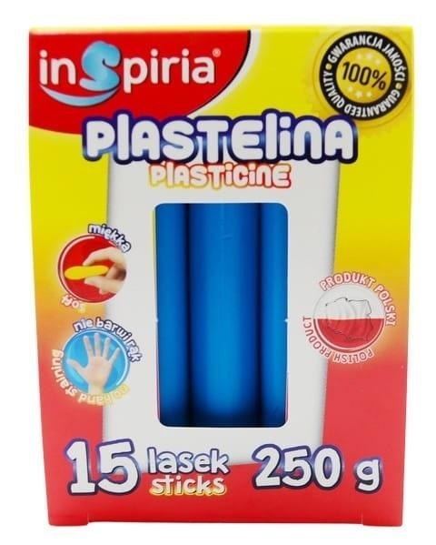 Plastelina niebieska 15 lasek 250g